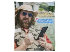 Down To Fish Plush Blanket